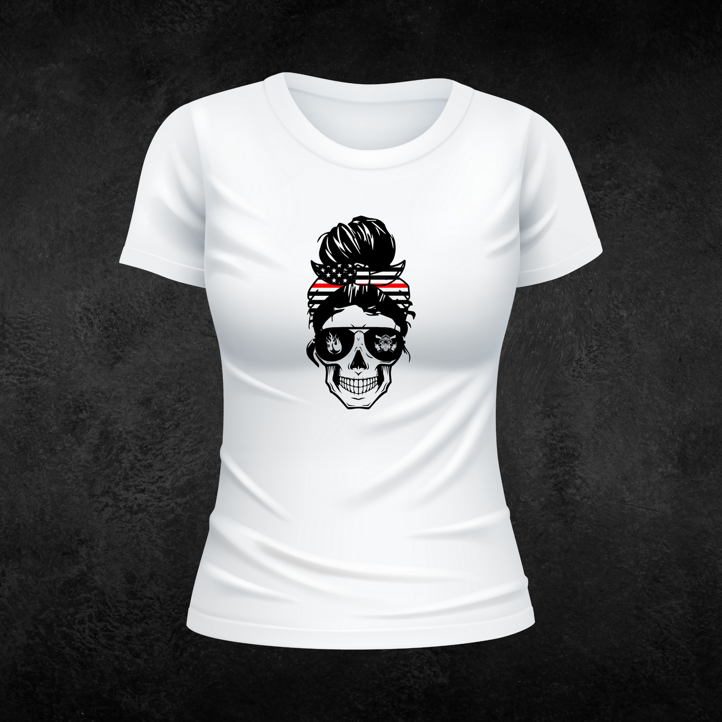 Fire Department Messy Buns Graphic Tee