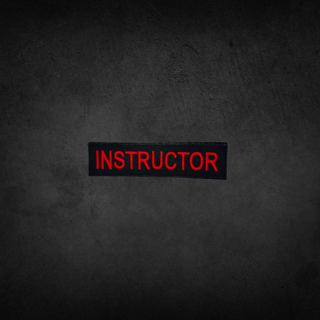 "INSTRUCTOR" Back Panel Patch
