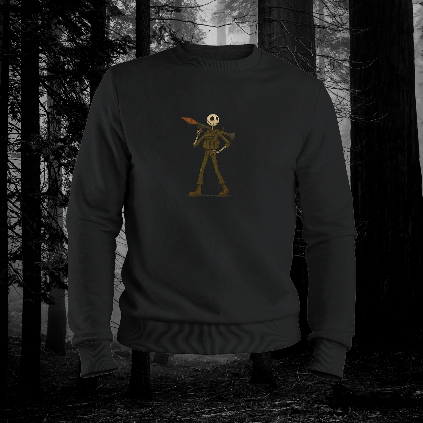 Jack Skeleton Rocket Man Graphic Sweatshirt