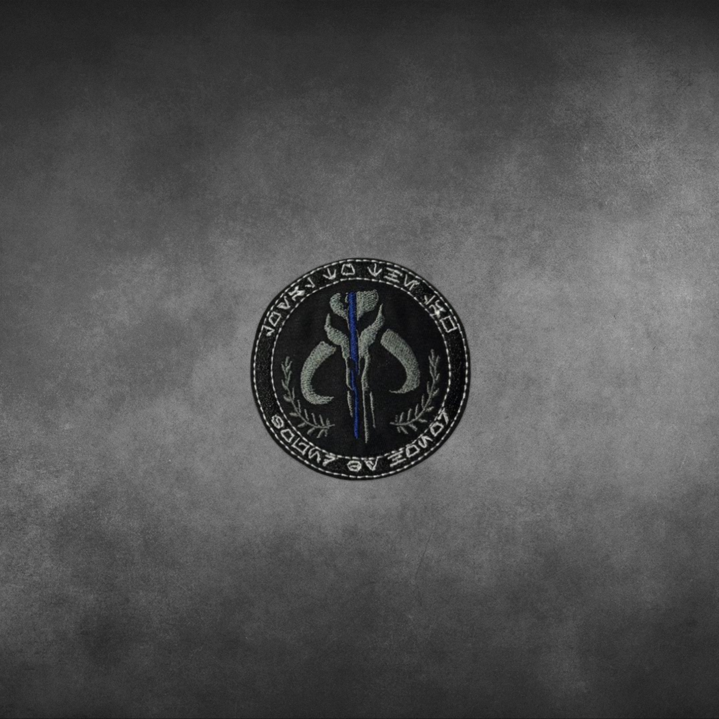 Thin Blue Line Mythosaur Skull Patch
