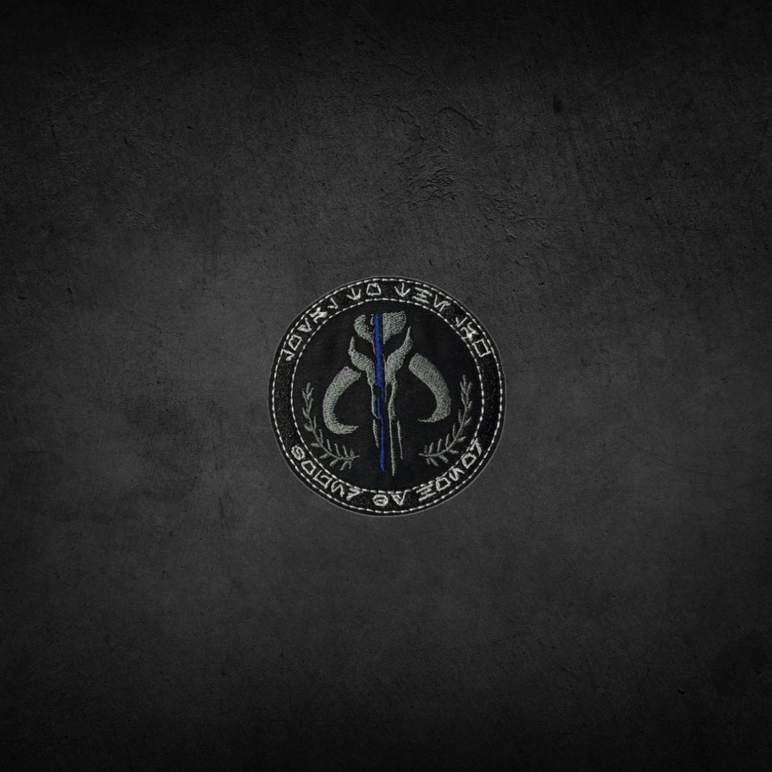 Thin Blue Line Mythosaur Skull Patch