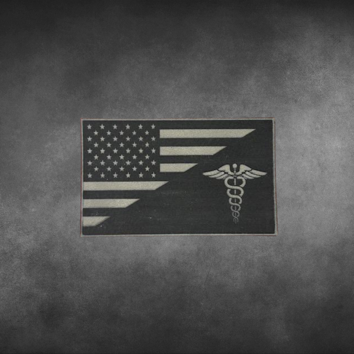 Engraved Leatherette USA Patches