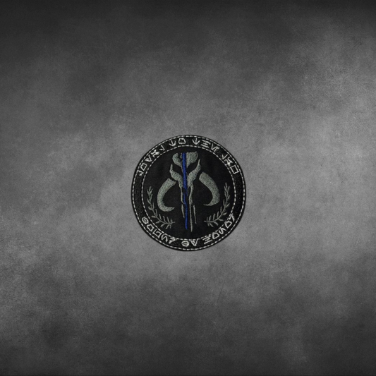 Thin Blue Line Mythosaur Skull Patch