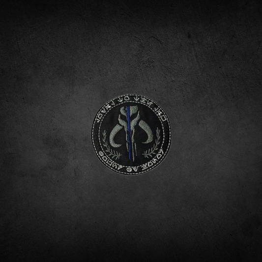 Thin Blue Line Mythosaur Skull Patch