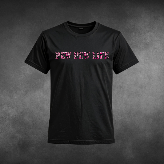 PEW PEW LIFE Pink Multicam T-Shirt