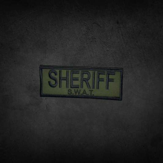 "SHERIFF/POLICE SWAT" Back Panel Patch