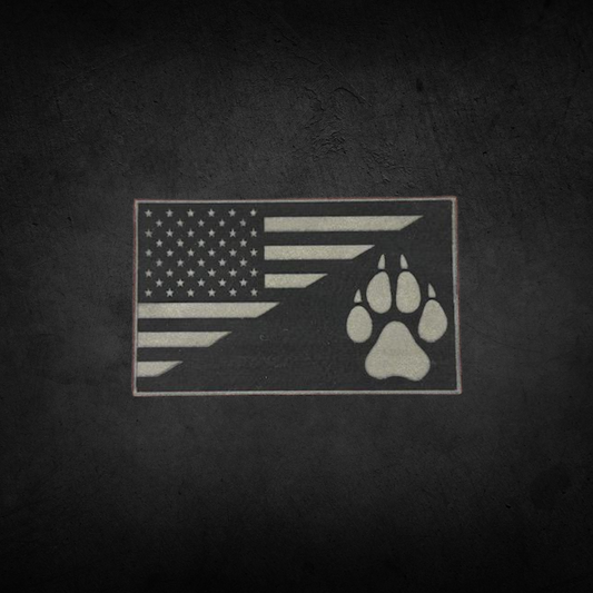 Engraved Leatherette USA Patches